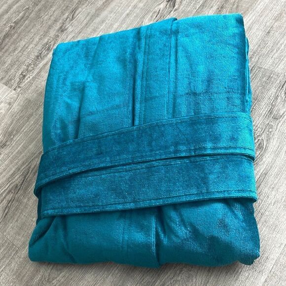 Lord & Taylor Dark Navy Small . NEW. Aqua - Picture 3 of 5